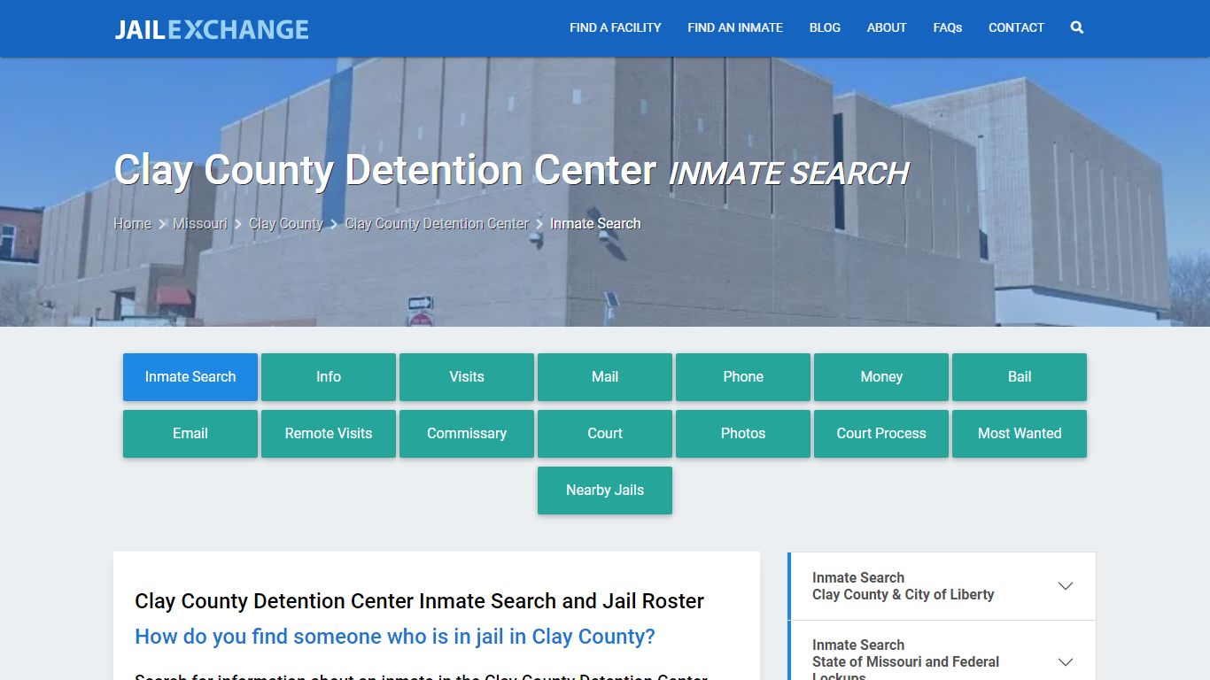 Clay County Detention Center Inmate Search - Jail Exchange